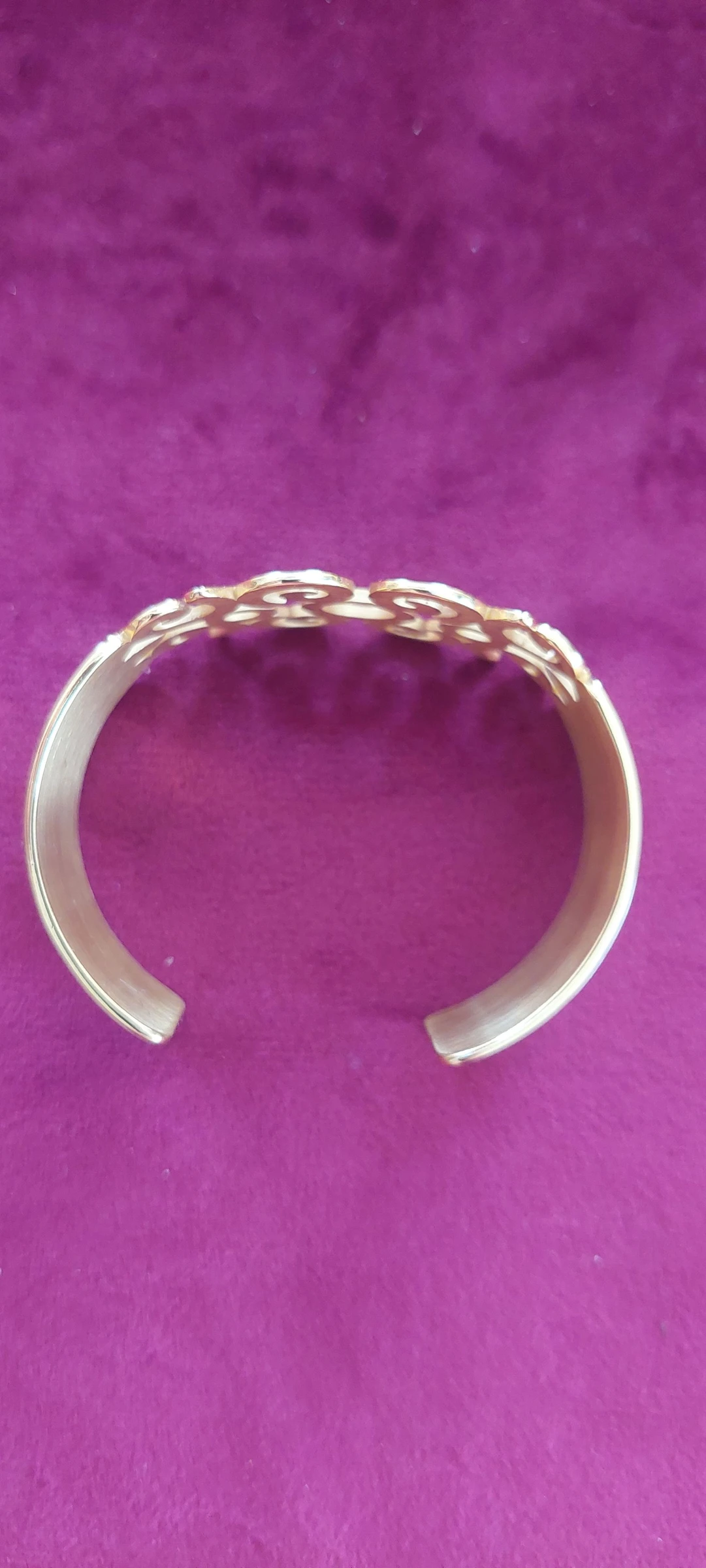 Prachtige open gouden armband - stijl "Les Georgettes" (28mm) – photo 5